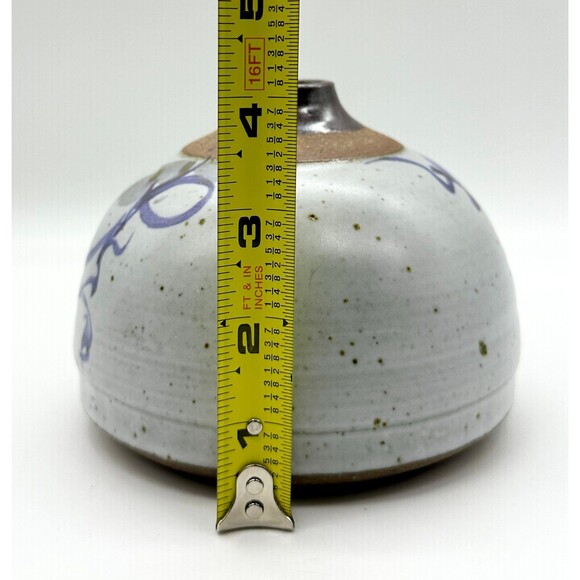 Vintage Handmade Studio Art Pottery Vase by Jim Sockwell of NC - Picture 8 of 10